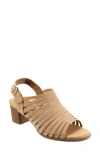 Trotters Midge Slingback Sandal In Beige Suede