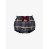 Trotters Multi Tartan Corinne Tartan Cotton Bloomers 3-24 In Brown