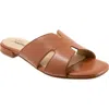 Trotters Nell Slide Sandal In Brown
