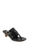 Trotters Nikki Kitten Heel Flip Flop In Black