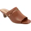 Trotters Ninette Kitten Heel Slide Sandal In Luggage