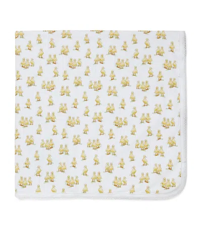 Trotters Organic Cotton Delilah Duckling Blanket In Multi