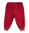 Trotters Stretch-cotton Orly Trousers In Red