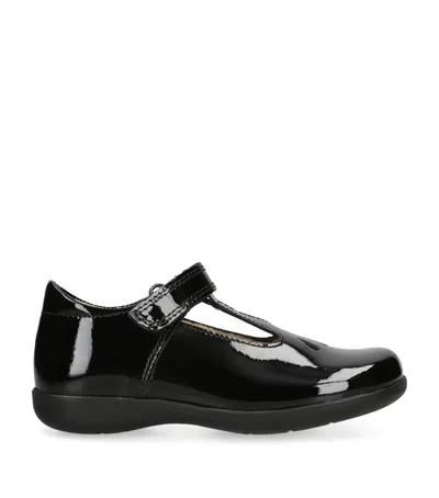 Trotters Kids' Patent Leather Hampton Classics Evie Shoes In Black