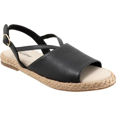 Trotters Pepper Slingback Espadrille Sandal In Black
