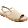 Trotters Pepper Slingback Espadrille Sandal In Natural Textile