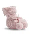 Trotters Pom-pom Booties In Pink