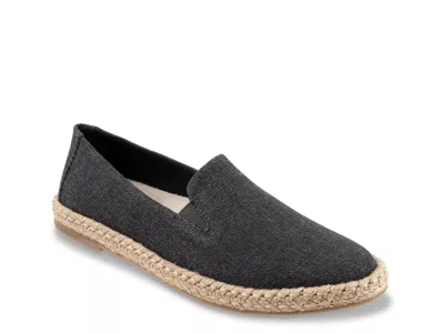 Trotters Poppy Espadrille Slipon In Black