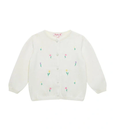 Trotters Pretty Floral Cardigan (3-24 Months) In Ivory