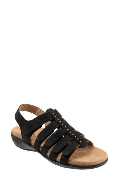 Trotters Riki Studs Slingback Sandal In Black
