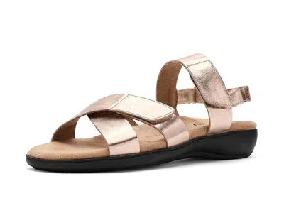 Trotters River Metallic Sandals In Gold