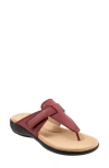 Trotters Robin Flip Flop In Dark Red