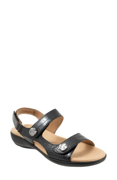 TROTTERS TROTTERS ROMI CROCO SLINGBACK SANDAL