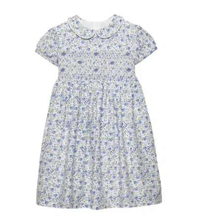 Trotters Kids' Rose Print Catherine Dress (6-11 Years) In White