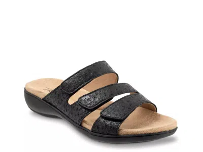 Trotters Rose Tool Sandal In Black