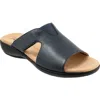 Trotters Roxine Slide Sandal In Navy