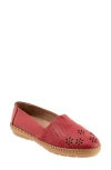 Trotters Ruby Faux Shearling Lined Loafer In Red