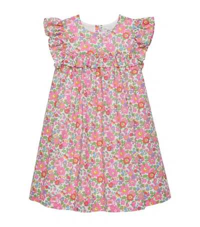 Trotters Kids' Ruffle Betsy Dress In Pink