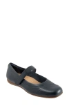 Trotters Sherese Mary Jane Flat In Navy