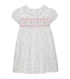 Trotters Smocked Bee Dress In White