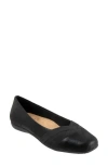 Trotters Stella Flat In Black