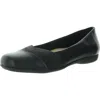 Trotters Stella Womens Faux Leather Slip-on Ballet Flats In Black