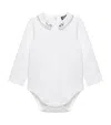 Trotters Stretch Cotton Bodysuit In White