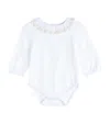 Trotters Stretch-cotton Elsa Bodysuit In White