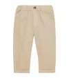 Trotters Stretch-cotton Jacob Trousers In Beige