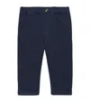 Trotters Stretch-cotton Jacob Trousers In Navy