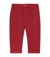 Trotters Stretch-cotton Jacob Trousers In Red