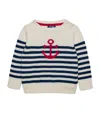 Trotters Stripe Anchor Sweater In Multi