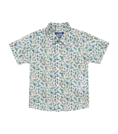 Trotters Kids' Tana Lawn Cotton Liberty Print Shirt In Blue