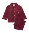 Trotters Tartan Reindeer Pyjamas In Red