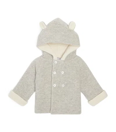 Trotters Kids' Teddy Coat In Grey