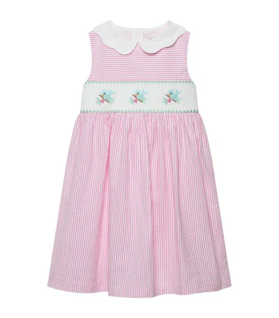 Trotters Kids' Tweetie Bird Smocked Dress (6-11 Years) In Pink