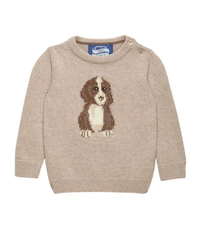 Trotters Walter Dog Sweater (3-24 Months) In Neutral