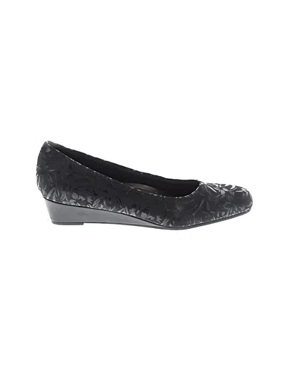 Pre-owned Trotters Wedges In Black