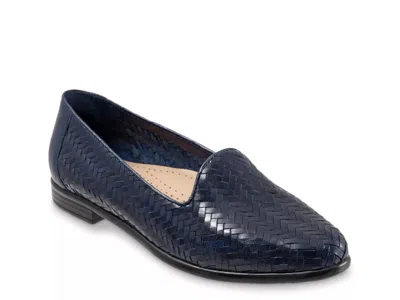 Trotters Wide Width Liz Iii Slipon In Blue