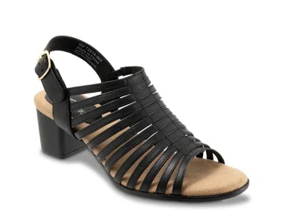 Trotters Wide Width Midge Sandal In Black