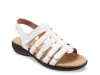 Trotters Wide Width Tiki Sandal In White