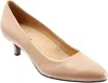 Trotters Women's Kiera Faux Leather Kitten Heels In Nude Patent In Gold