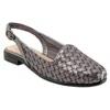 Trotters Lea Slingback Flat In Gray