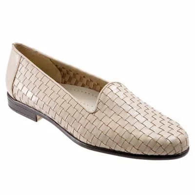 Trotters Women's Liz Woven Leather Shoes In Bone