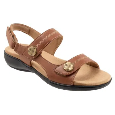 Trotters Women's Romi Stitch Sandal In Luggage In Multi
