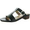 Trotters Womens Buckle Heels In Blue