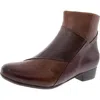 Trotters Womens Colorblock Ankle Boots In Multi