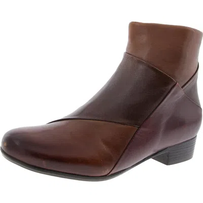 Trotters Womens Colorblock Ankle Boots In Multi