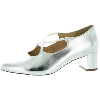 Trotters Womens Criss-cross Pumps In Silver