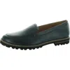 Trotters Womens Solid Leather Loafers In Blue